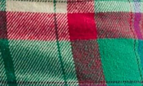 Free People Cheers Plaid High Waist Pants In Green