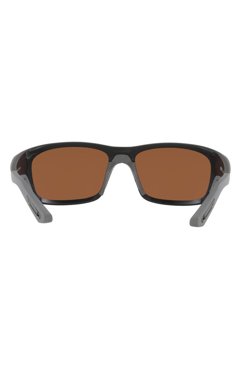 Costa Del Mar Jose Pro 62mm Polarized Rectangular Sunglasses, Alternate, color, Matte Black