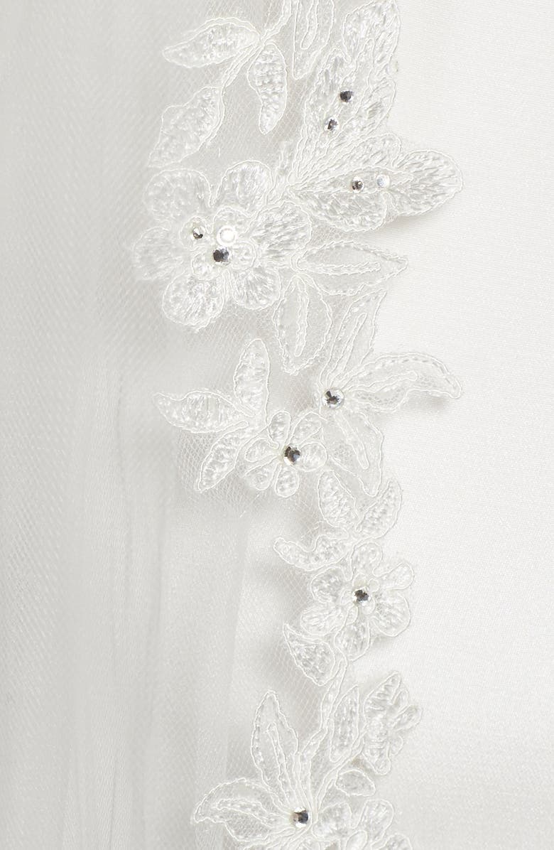 Brides & Hairpins 'Angelina' Lace Trim Tulle Veil, Alternate, color, 