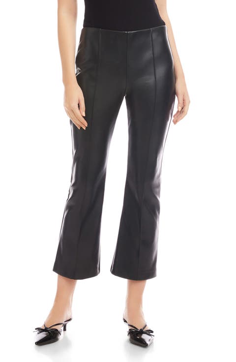 Sigourney Faux Leather Ankle Pants