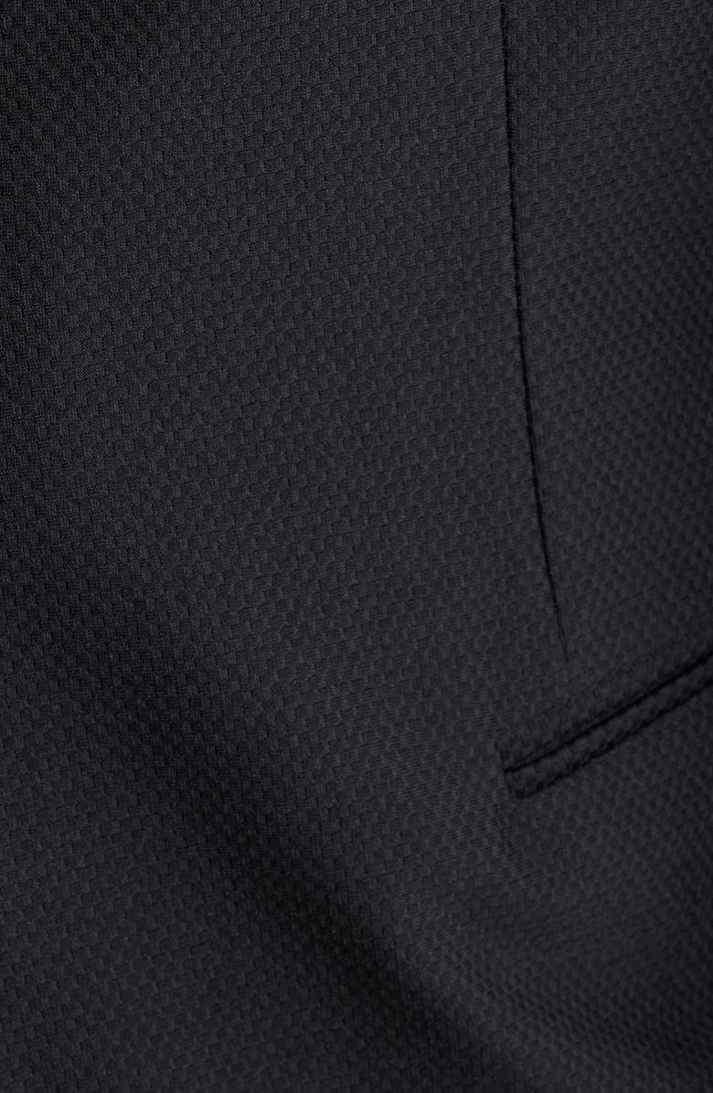 Emporio Armani Rice Stitch Sport Coat, Alternate, color, Black