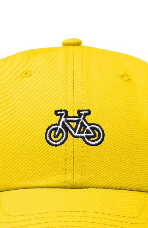 Shop Dalix Bike Embroidered Cycling Cap In Gold