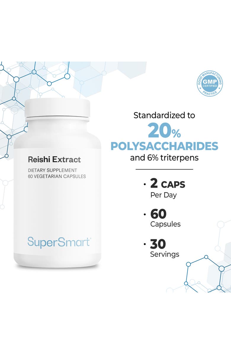 SuperSmart Reishi Extract 1000mg, Alternate, color, NO COLOR