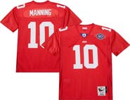 Mitchell & Ness Men's Mitchell & Ness Eli Manning Red New York Giants 2004 Authentic Throwback Retired Player Jersey