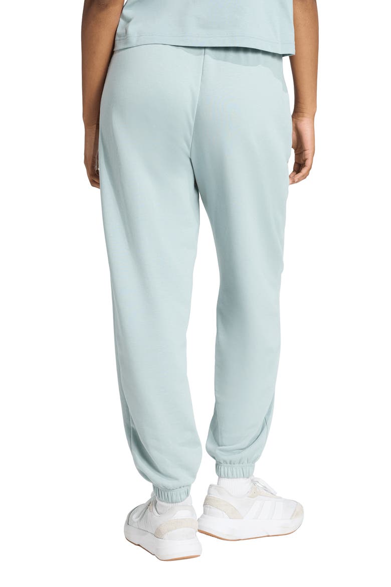 Loose Fit French Terry Joggers, Alternate, color, WONDER SAGE/ WHITE