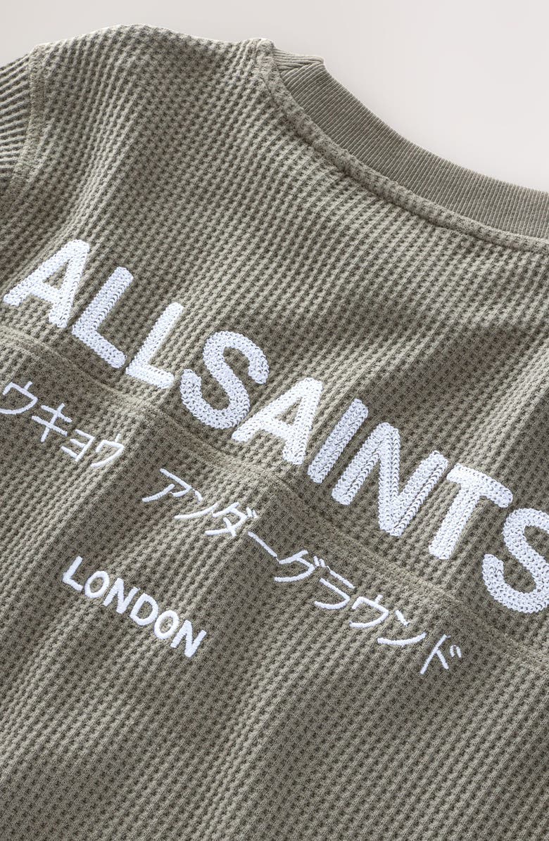 smALLSAINTS by ALLSAINTS Kids' Underground Embroidered Waffle Crewneck Sweatshirt, Alternate, color, Multi