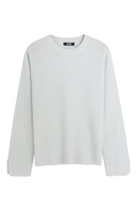 Split-Sleeve Cashmere Sweater