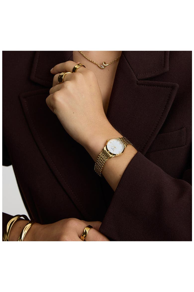 Classic Bracelet Watch, 20mm, Alternate, color, GOLD