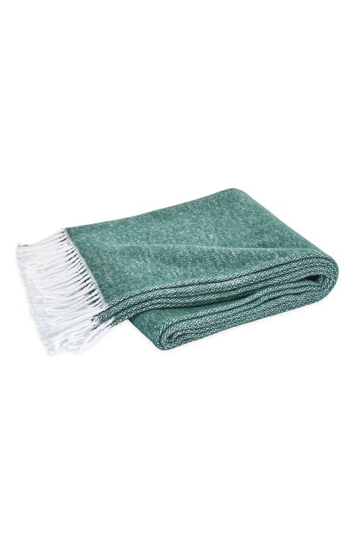 Matouk Pezzo Throw Blanket In Opal