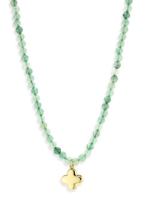 Clover Beaded Necklace