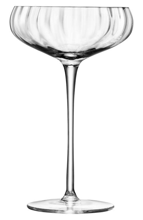 Lsa Auerlia Set Of 2 Champagne Saucers In Transparent