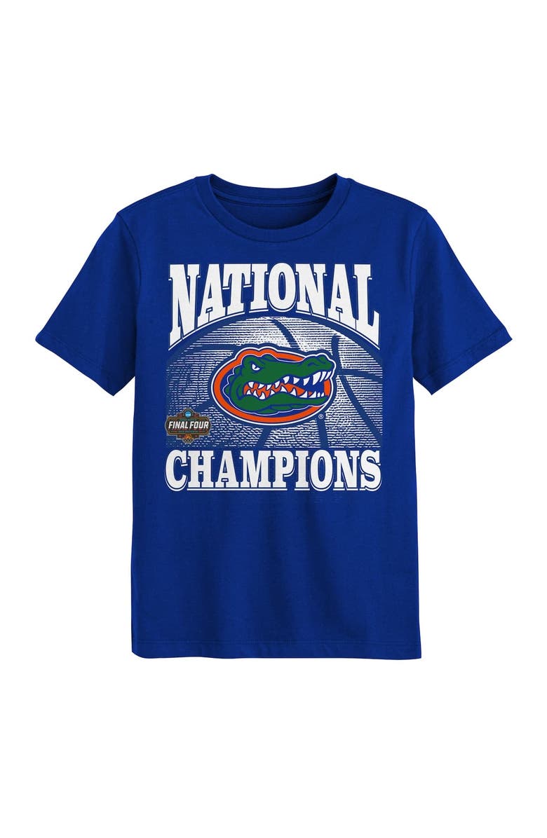 Outerstuff Preschool Royal Florida Gators 2025 NCAA Men's Basketball National Champions Bracket T-Shirt, Alternate, color, 