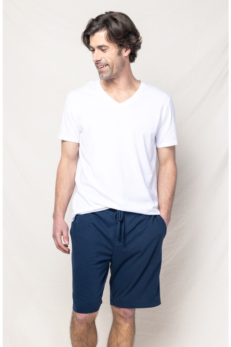 Pima Cotton Shorts, Main, color, NAVY