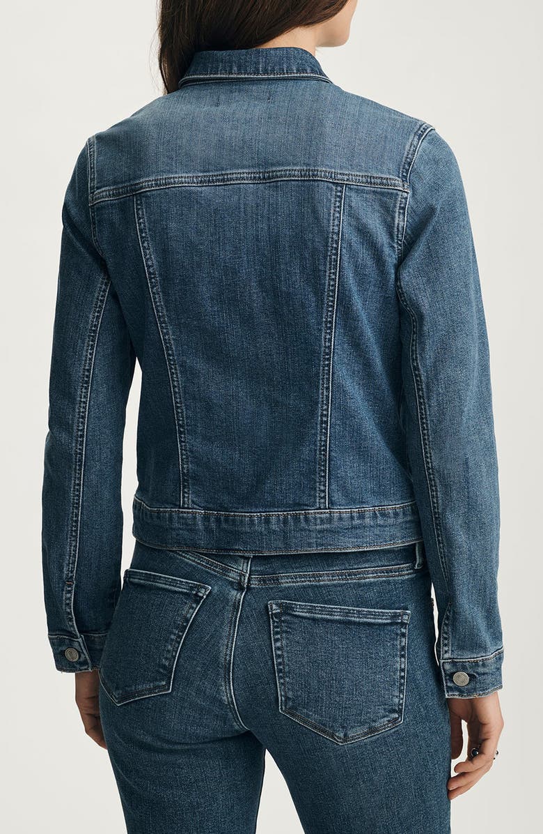 Mavi Jeans Samantha Crop Denim Trucker Jacket, Alternate, color, 