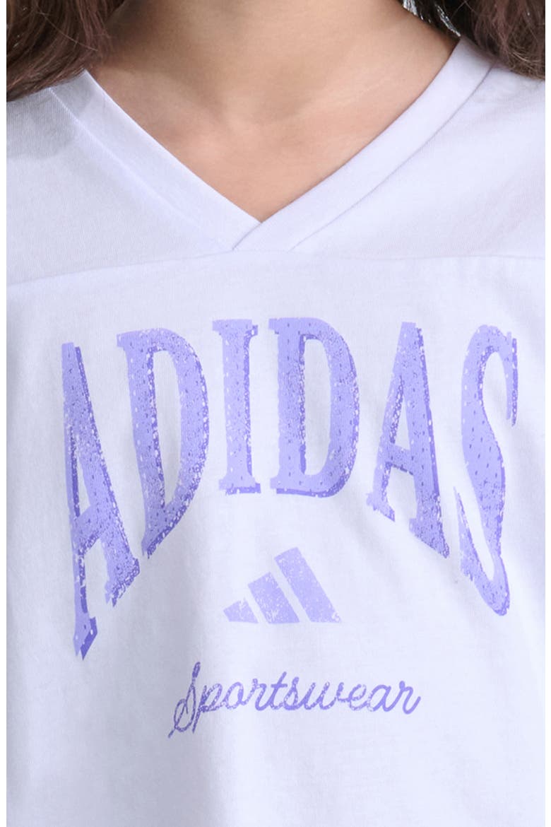 Kids' Collegiate Graphic V-Neck T-Shirt, Alternate, color, LIGHT PURPLE