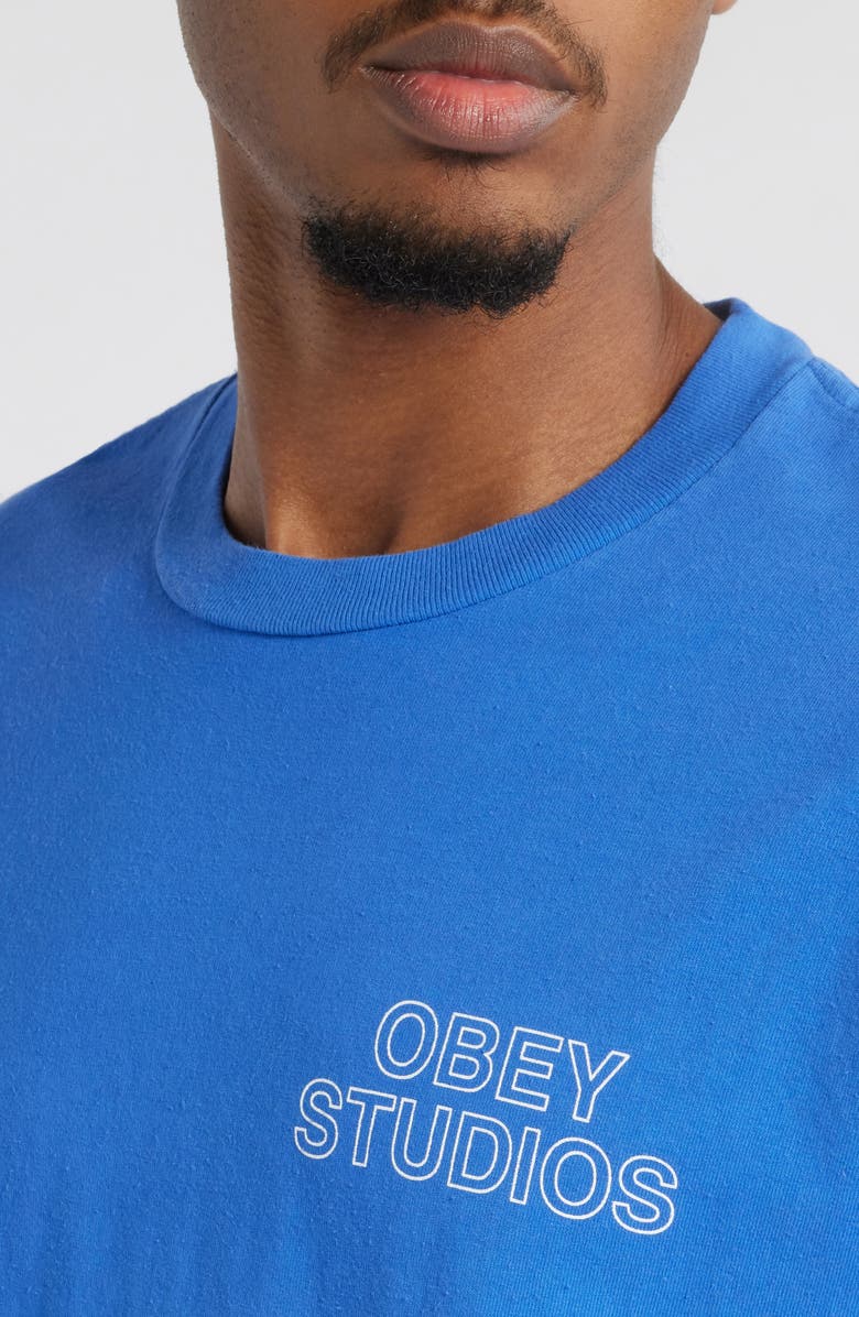 Obey Outline Logo Graphic T-Shirt, Alternate, color,