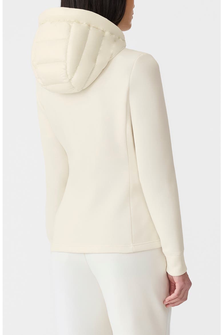 Agatha Mixed Media Down Jacket, Alternate, color, CREAM
