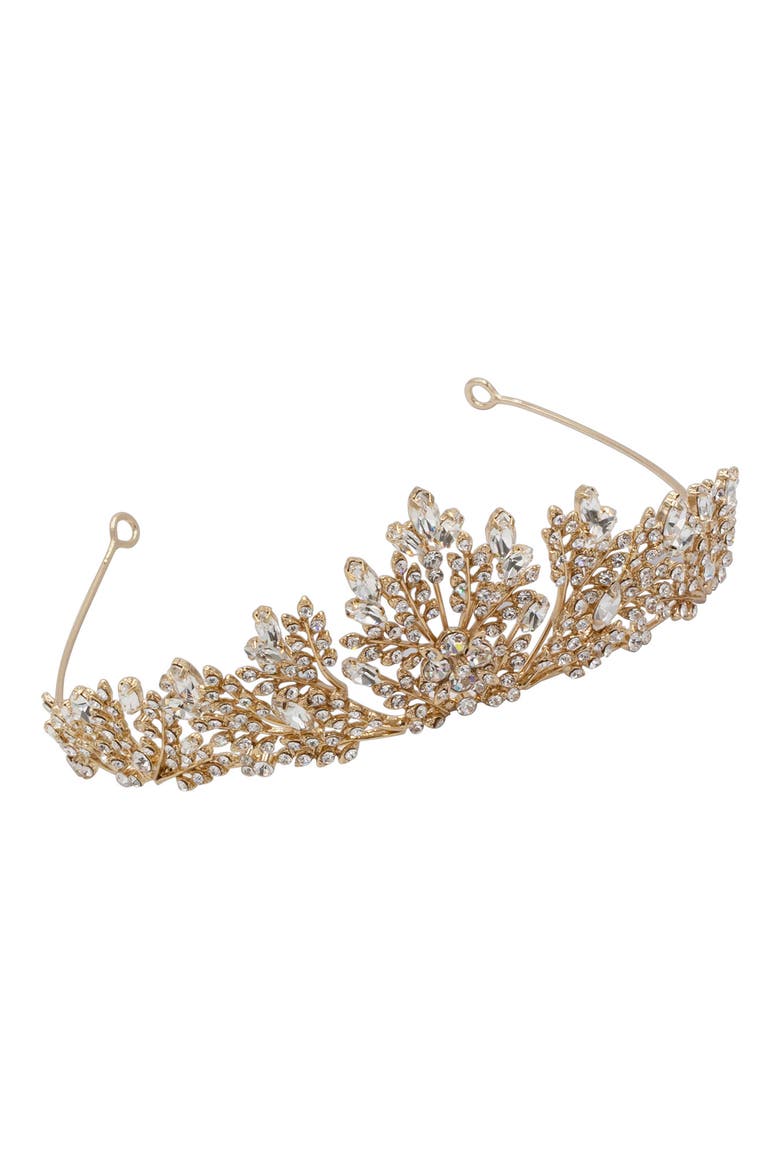 Karissa Crystal Crown (Nordstrom Exclusive), Main, color, GOLD