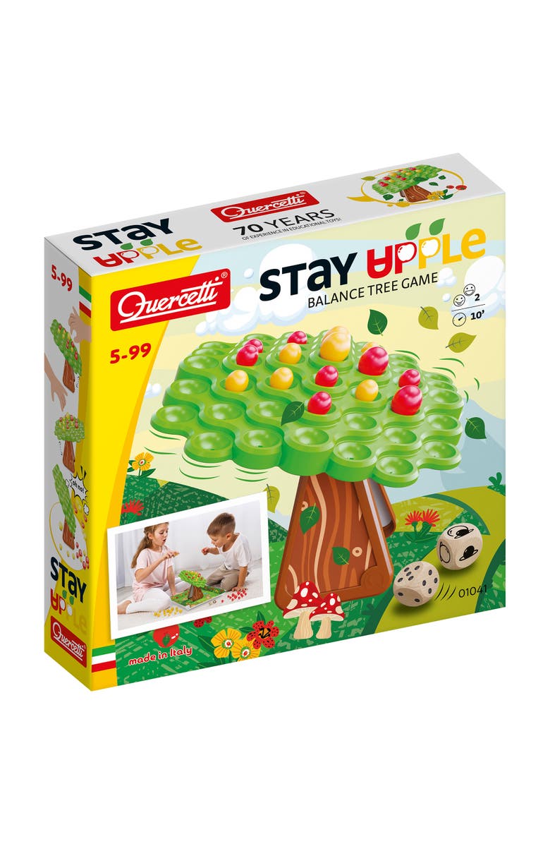 Quercetti Stay Apple Balance Tree Game, Kids 5+, Main, color, 