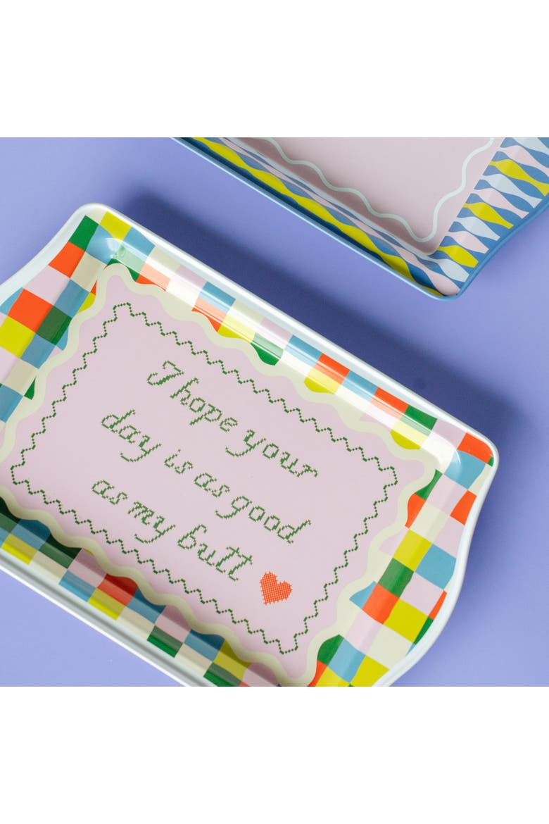 Witty Sayings Metal Trinket Trays, Alternate, color, I Hope Your Day Is As Good...