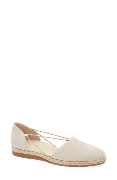 Paul Green Alegra Flat In Linen Soft Suede