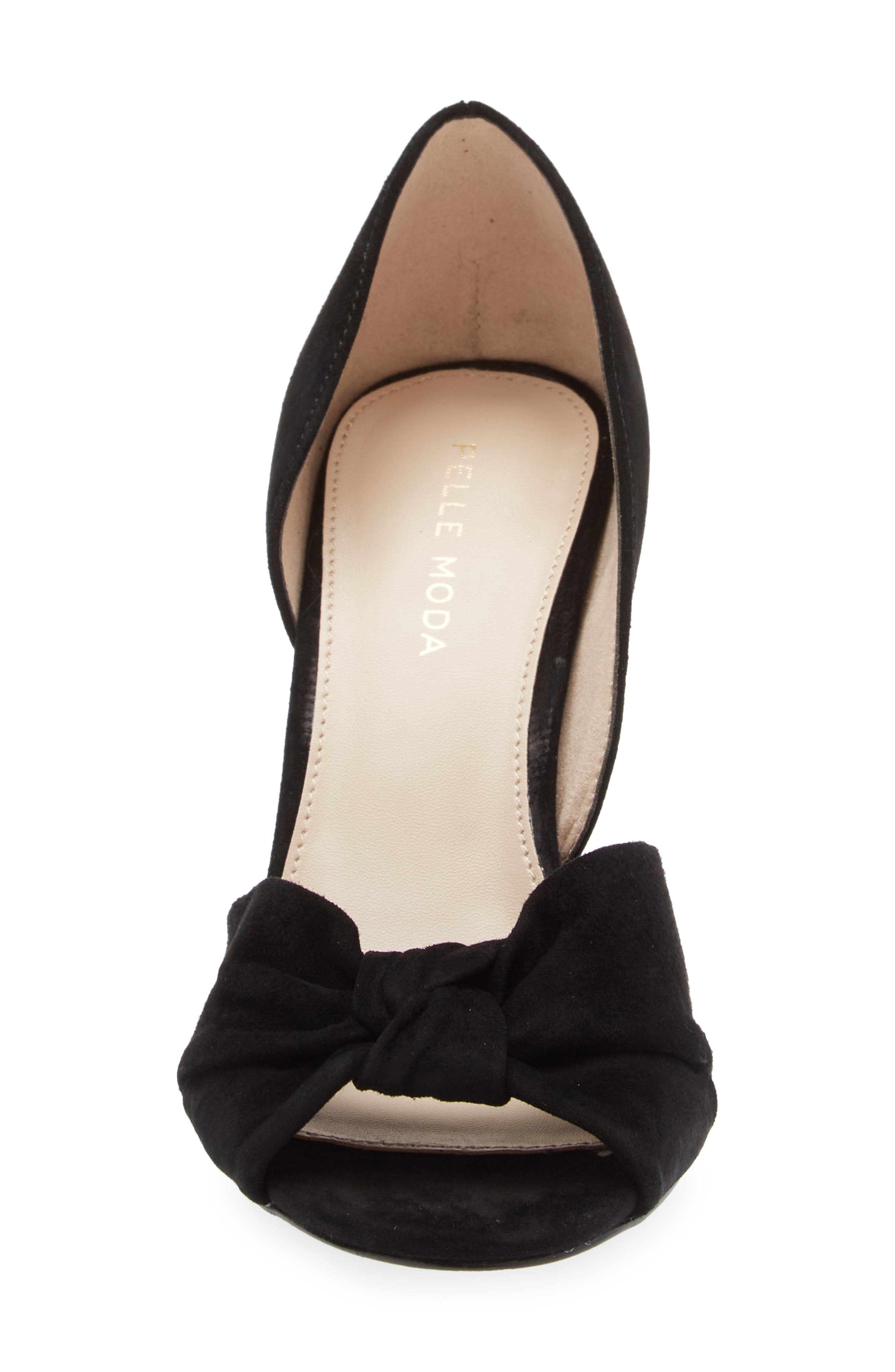 Pelle Moda Wayan Knot Detail Open Toe Pump, Alternate, color, 