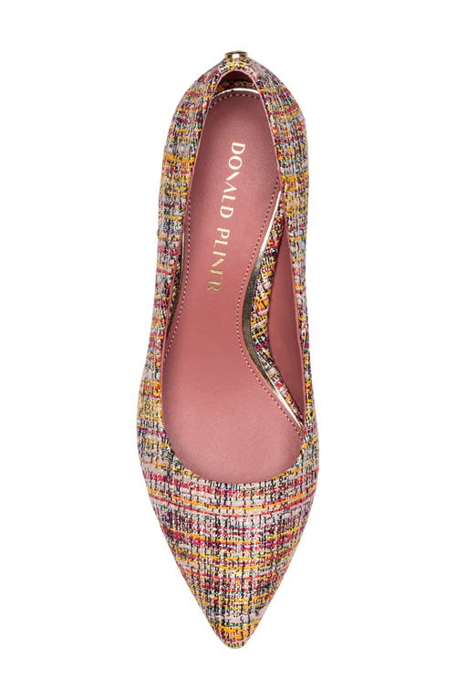 Donald Pliner Suzette Block Heel Pointed Toe Pump In Multi