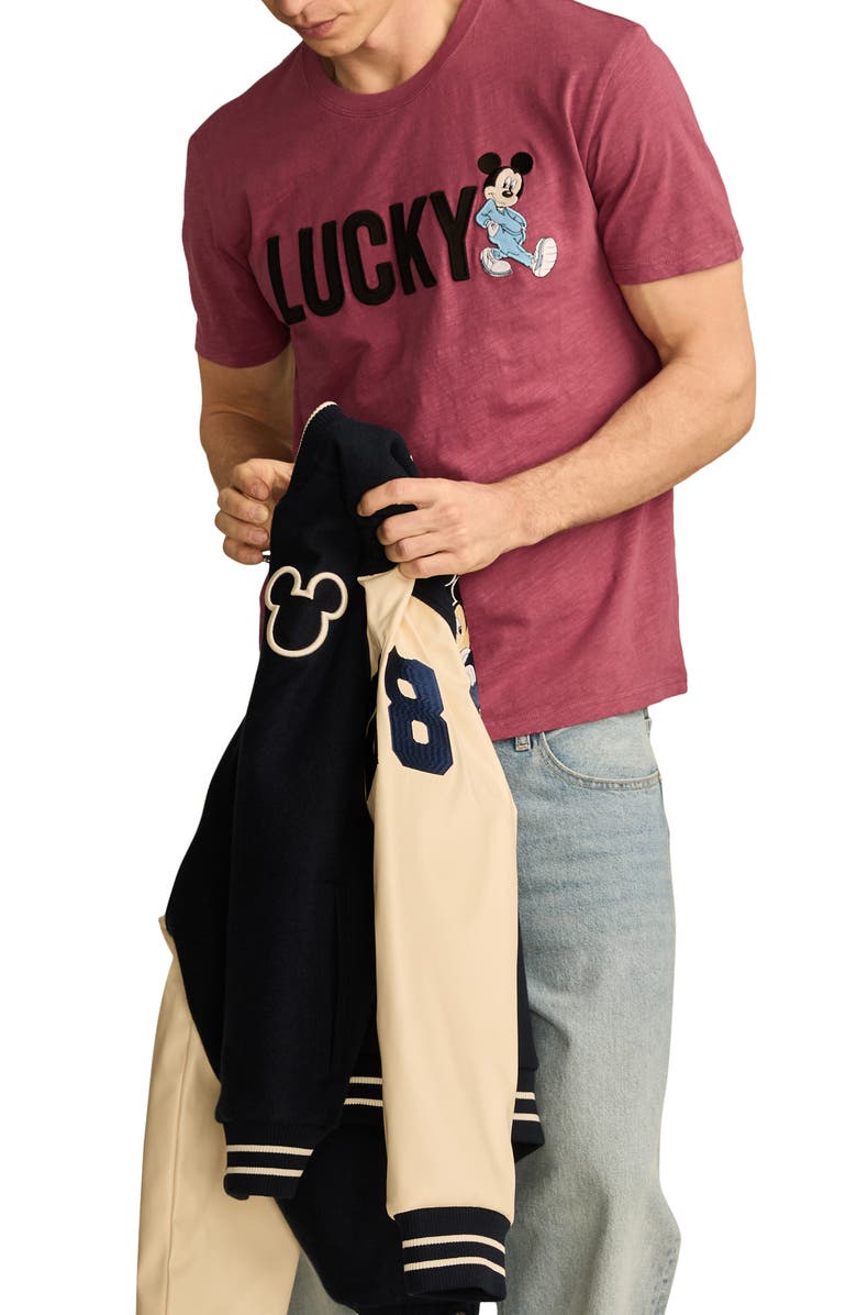 Lucky Brand x Disney Mickey & Friends Lucky T-Shirt, Alternate, color, 