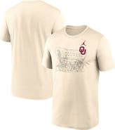 Jordan Brand Men's Jordan Brand Natural Oklahoma Sooners Campus Shadow Legend Performance T-Shirt