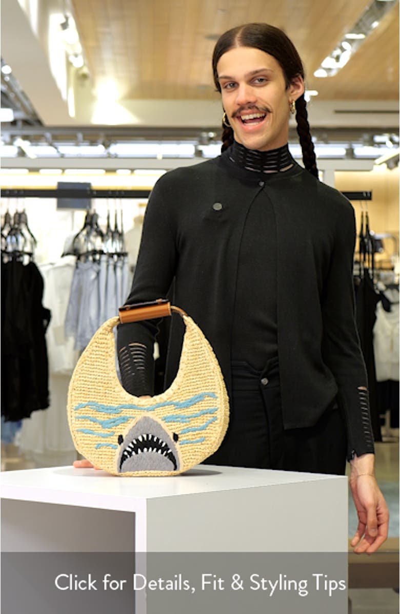 Moon Raffia Tote, sales video thumbnail