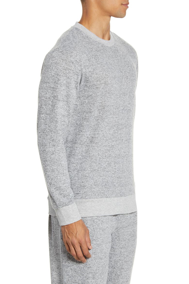 Man Jam Knit Crewneck Top, Alternate, color, FOG HEATHER