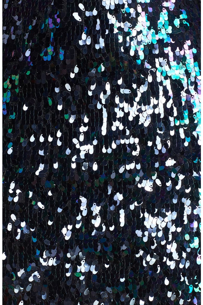 'Ryan' Sequin Body-Con Minidress, Alternate, color, PURPLE/ BLACK