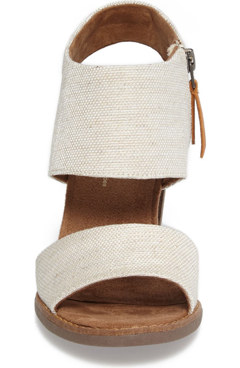 TOMS Majorca Cutout Sandal, Alternate, color, Natural