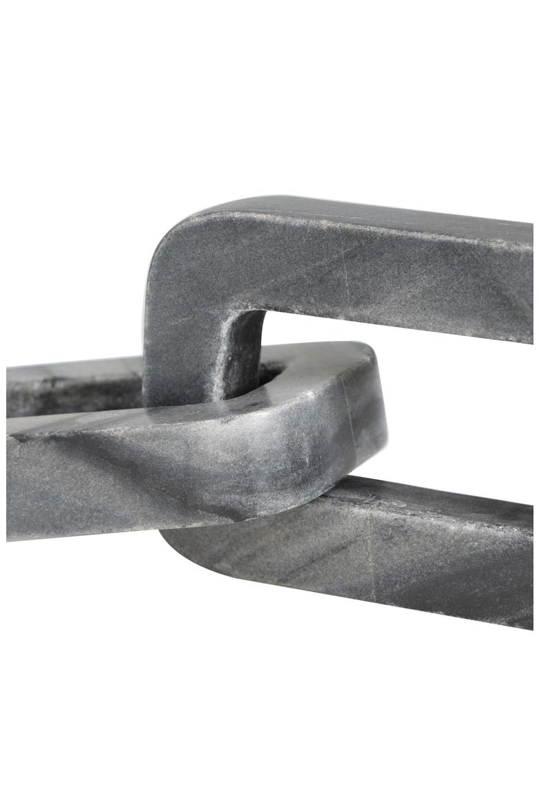 Marble Chain Sculpture, Alternate, color, GREY