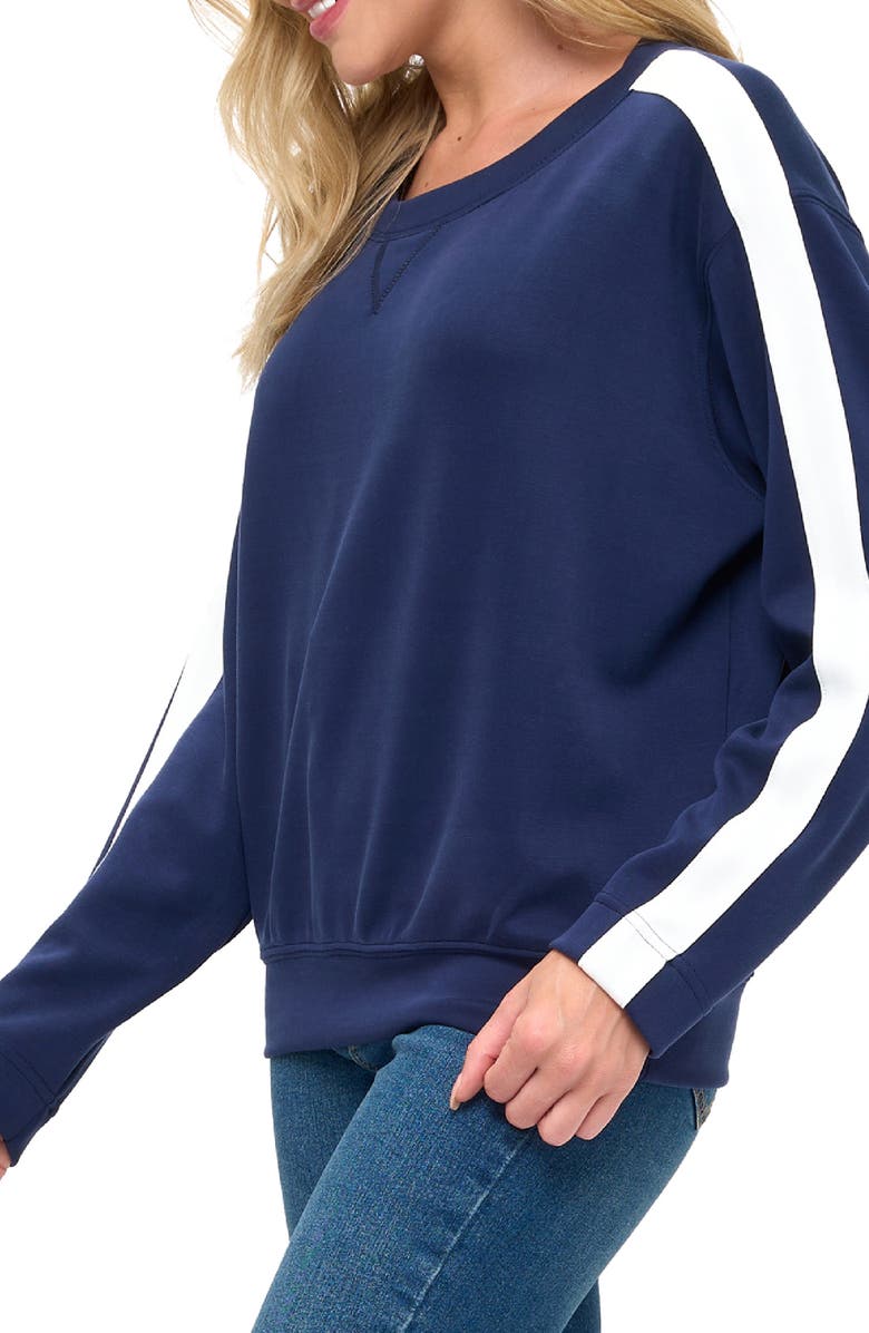 O.L. Stripe Scuba Knit Sweater, Alternate, color, 