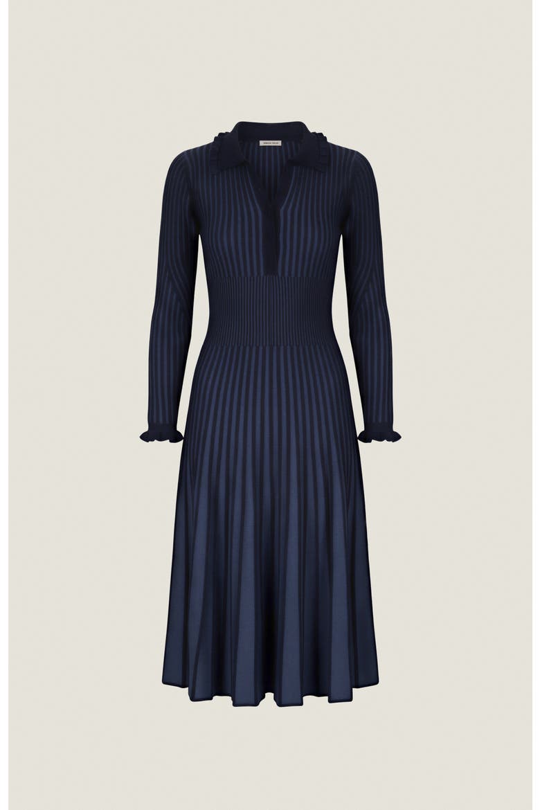 Faith Two-Toned Sweater Dress, Alternate, color, Azure/Maritime