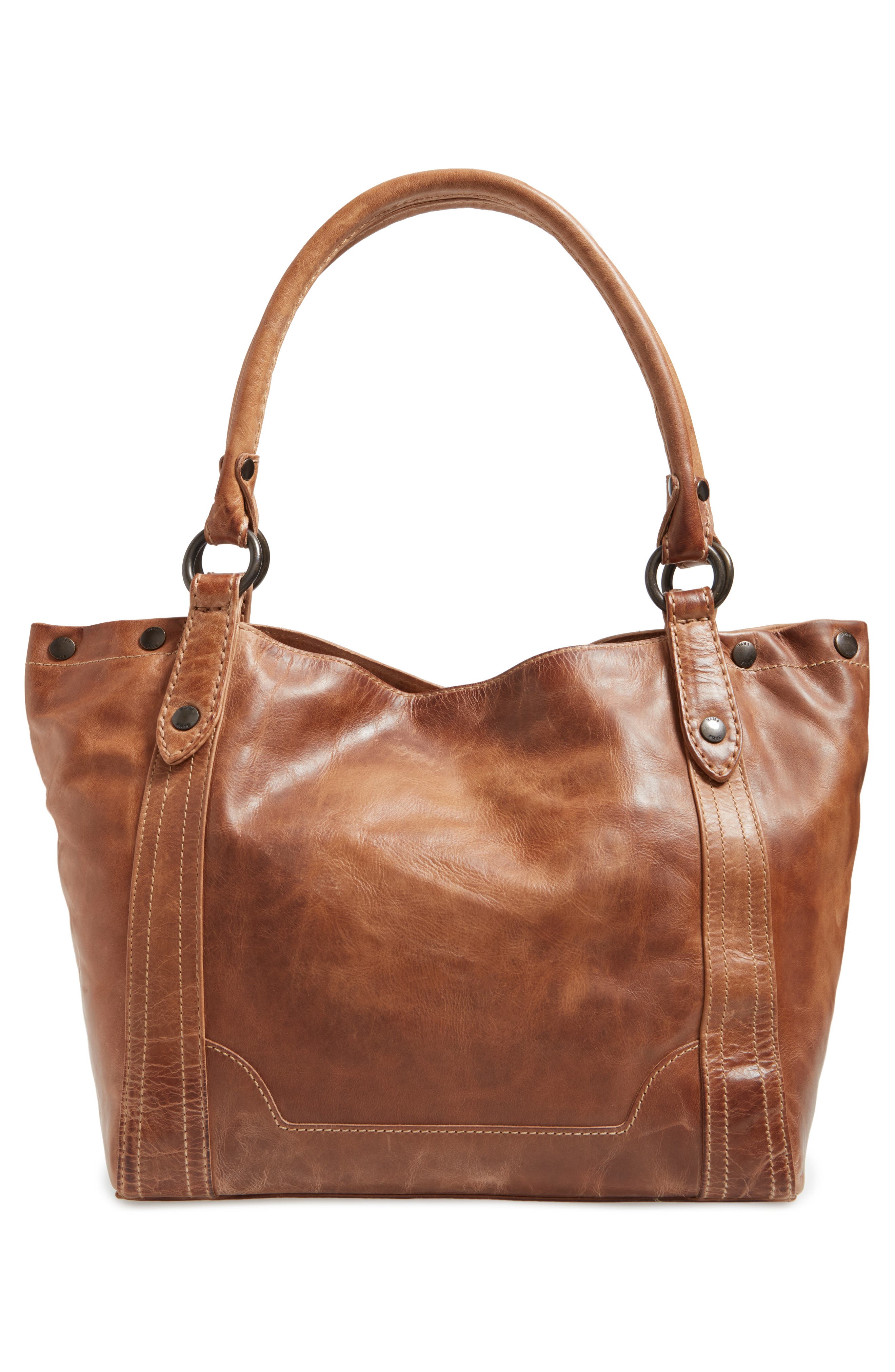 Melissa Leather Shoulder Bag, Alternate, color, BEIGE