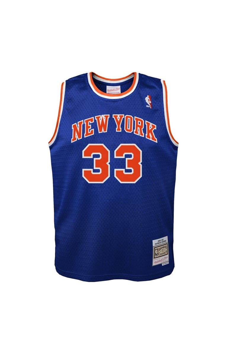 Toddler Patrick Ewing Blue New York Knicks 1991/92 Swingman Jersey, Alternate, color, Blue