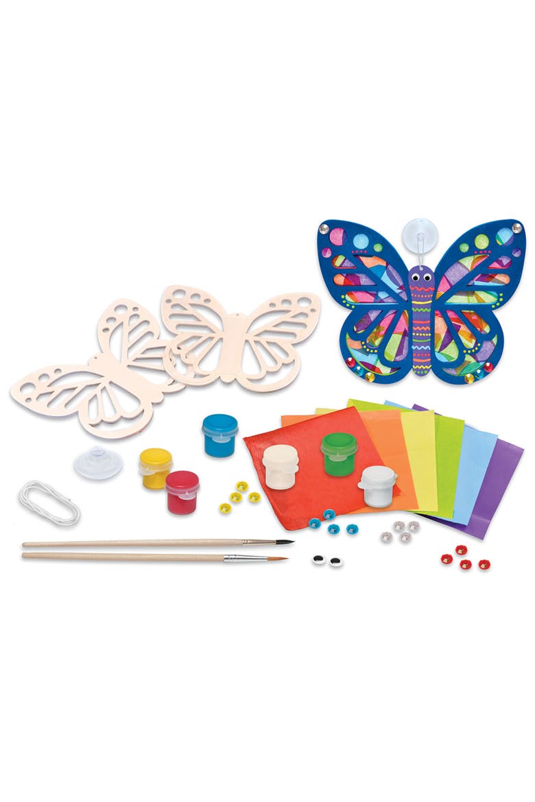 Suncatcher Wood Craft & Paint Kit, Alternate, color, Multicolor