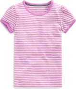 Mini Boden Kids' Pointelle Striped T-Shirt