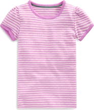 Mini Boden Kids' Pointelle Striped T-Shirt