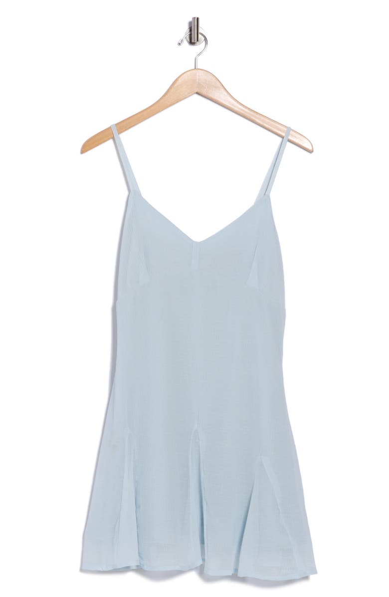 ASOS DESIGN Swing Fit & Flare Minidress, Main, color, Light Blue
