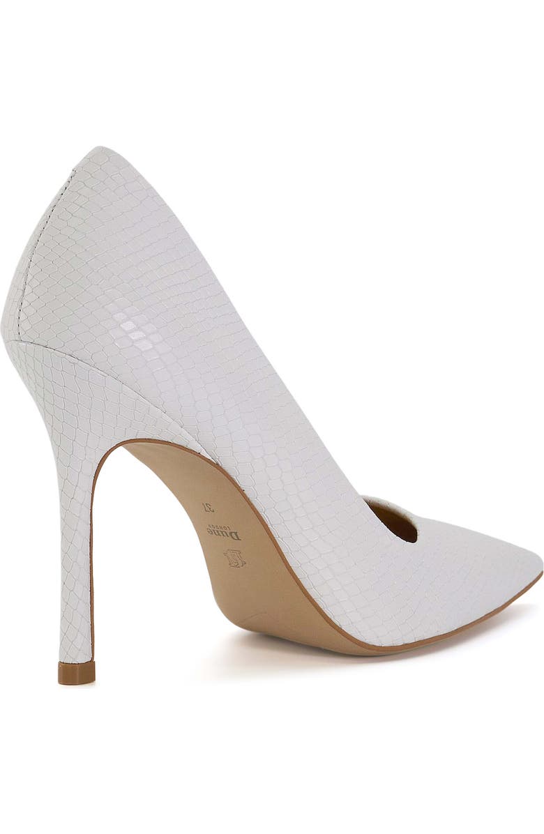 Dune London Bento Snakeskin Embossed Pointed Toe Pump (Women0, Alternate, color,