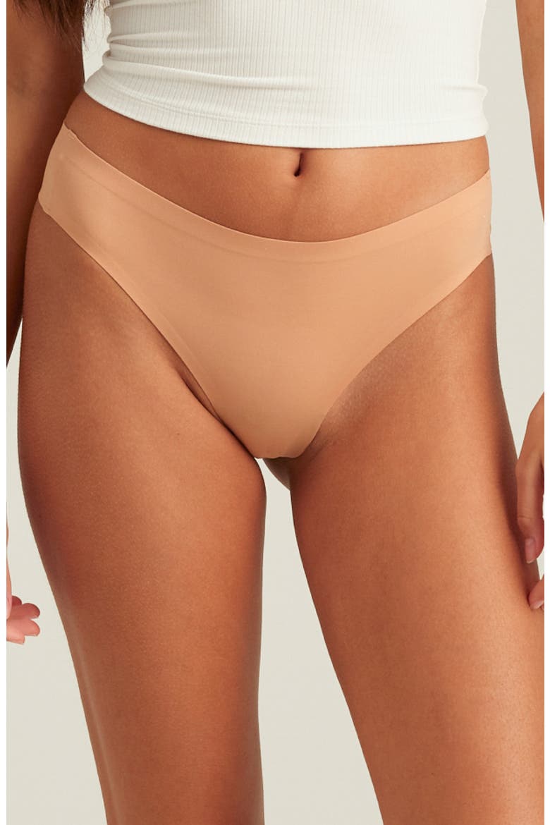 Seamless Thong, Main, color, BEIGE