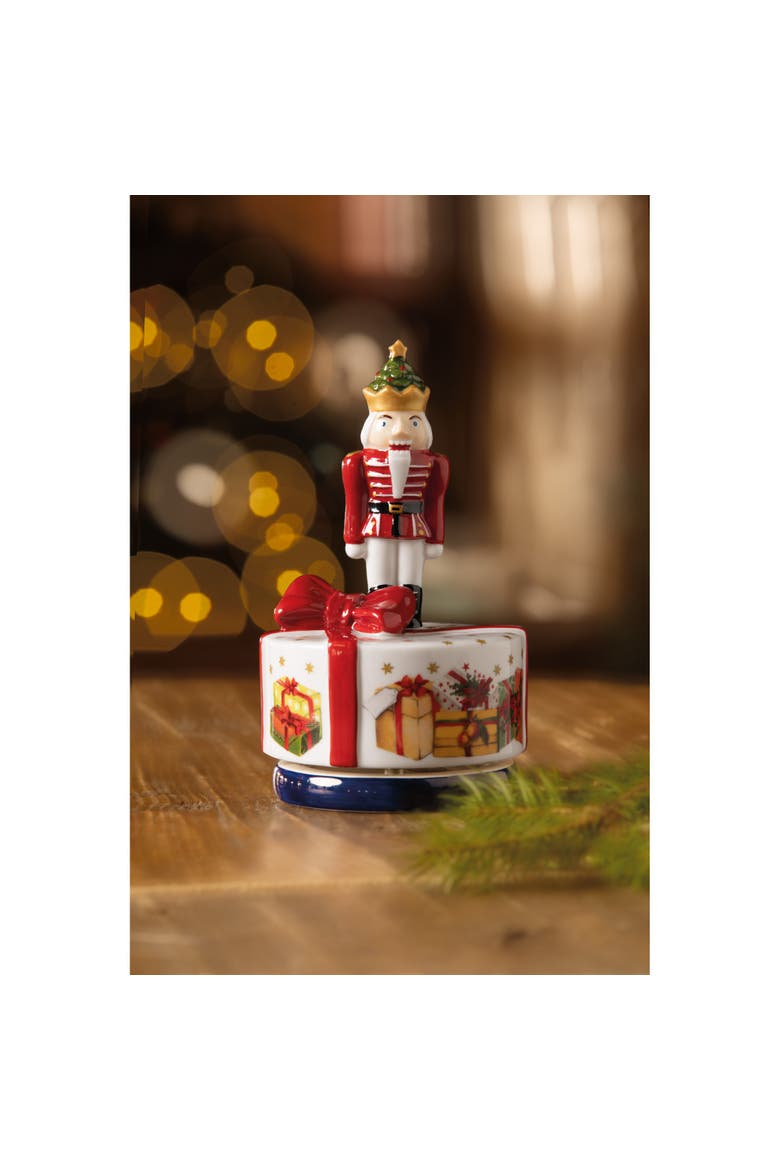 Nostalgic Melody Turning Nutcracker Figurine, Alternate, color, Multi