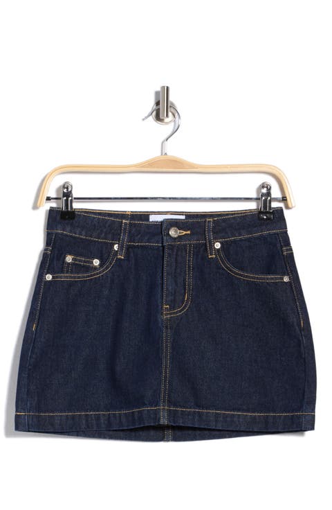 Nickei Denim Miniskirt