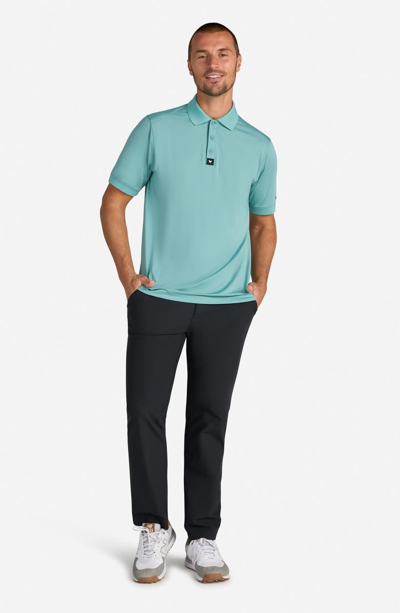 Bad Birdie Ridge Solid Performance Golf Polo, Alternate, color, Slick Green
