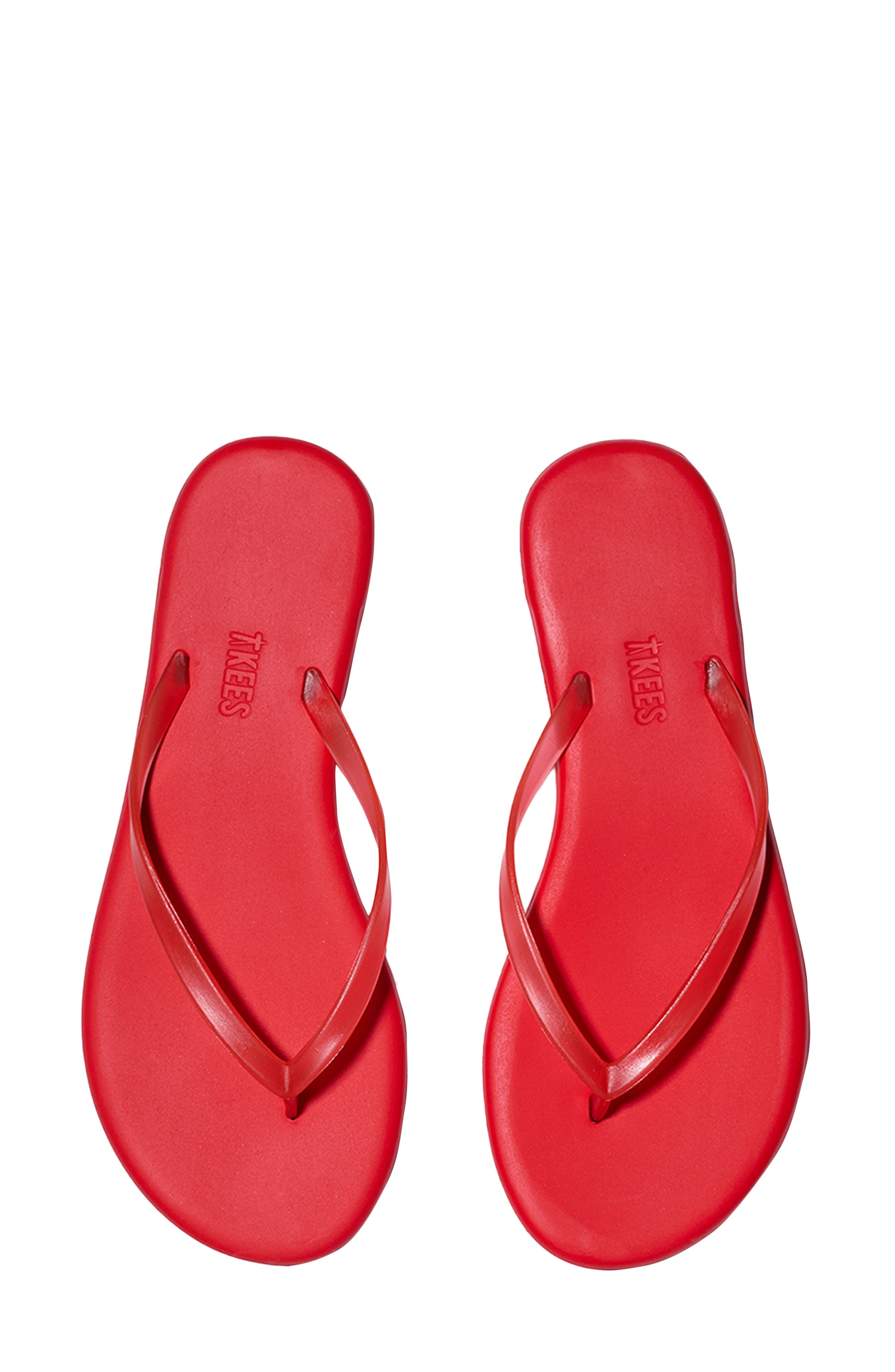 Aqua Waterproof Flip Flop, Alternate, color, SOL RED