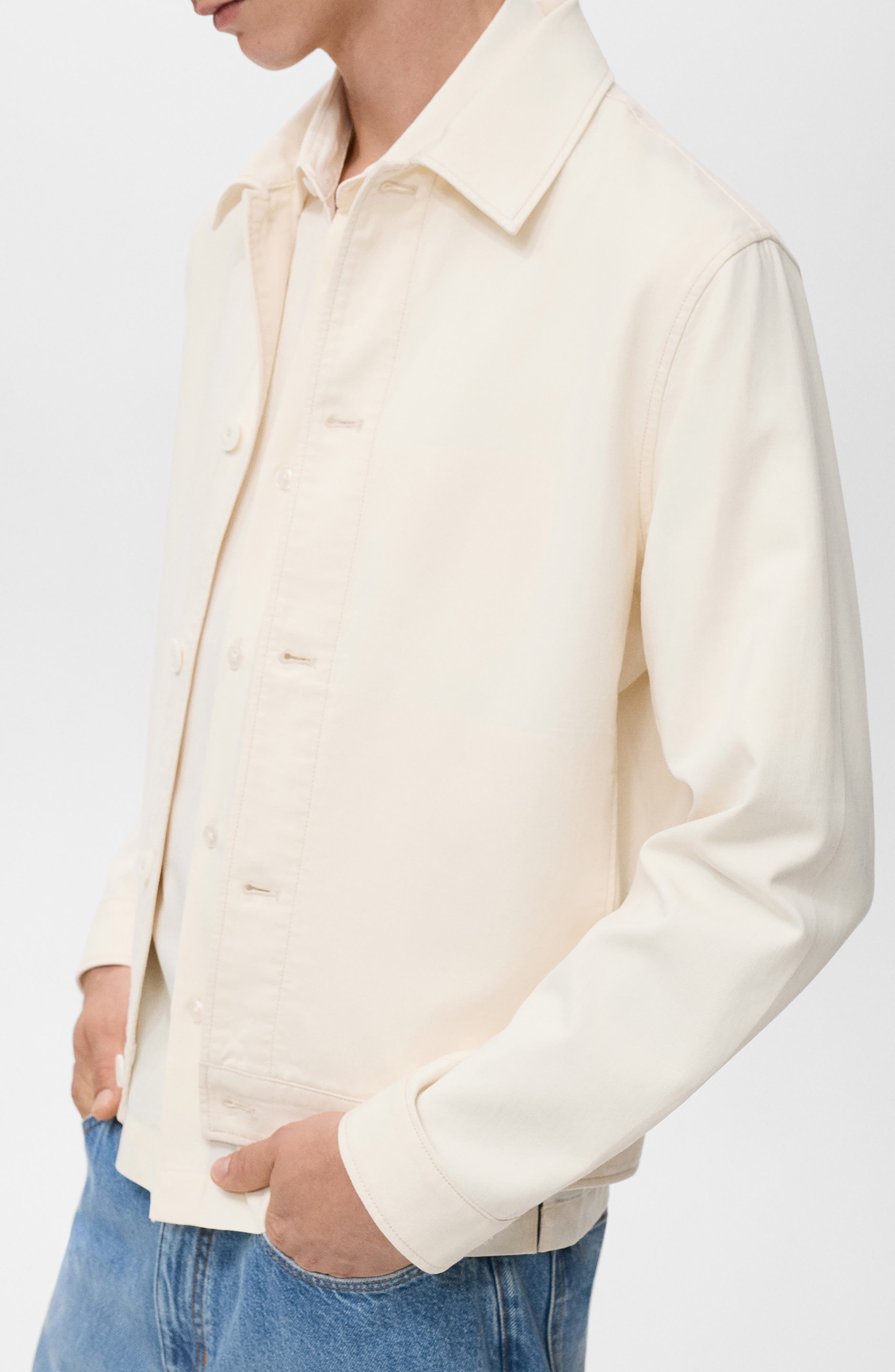 Straight Cotton Blend Jacket - image 2