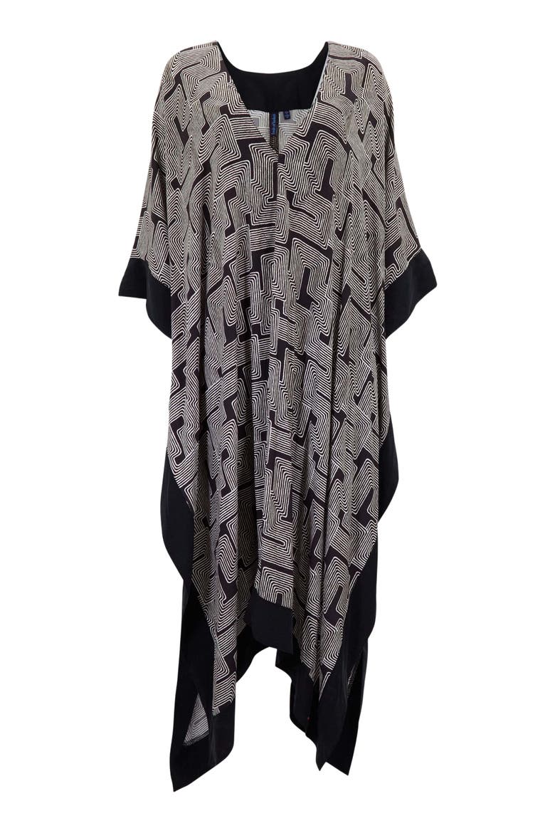 Inter Twine Womens Kaftan, Alternate, color, INTER TWINE BLACK